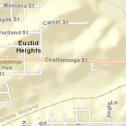 Euclid Heights Arkansas Street Map