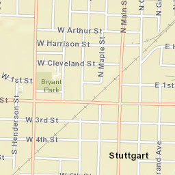 100-198 East 3rd Street, Stuttgart, AR Street Map