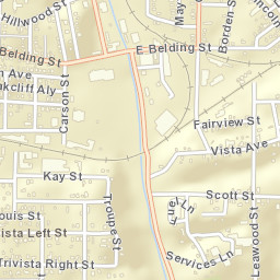 111-147 West Belding Street Hot Springs AR Street Map