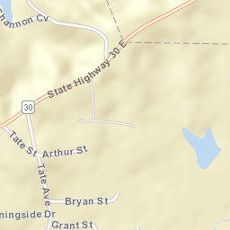 900-922 Mississippi 30, New Albany, MS Street Map