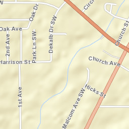 Rainsville Alabama Street Map