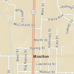 Moulton Alabama Street Map