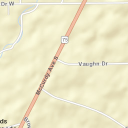 Lands Crossroads Alabama Street Map