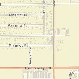 Cotners Corner California Street Map