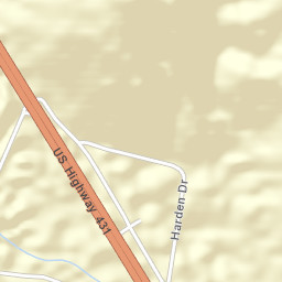 Cushion Alabama Street Map