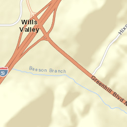 Wills Valley Alabama Street Map