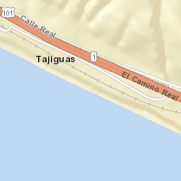 Tajiguas California Street Map