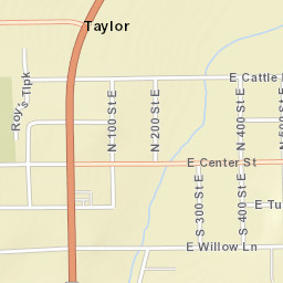 Taylor Arizona Street Map