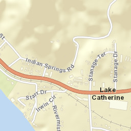 Lake Catherine Arkansas Street Map
