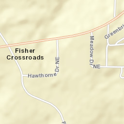 Fisher Crossroads Alabama Street Map