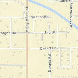 Baldy Mesa California Street Map