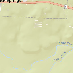 Black Springs Arkansas Street Map