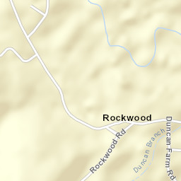 Rockwood Alabama Street Map