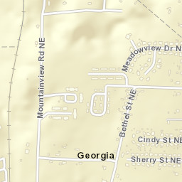 Georgia Alabama Street Map