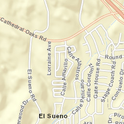 El Sueno California Street Map