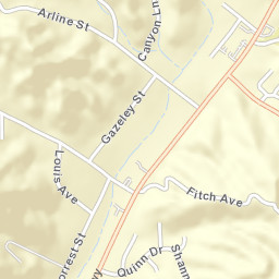 Forest Park California Street Map