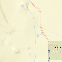 Valyermo California Street Map