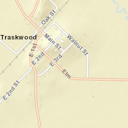 Traskwood Arkansas Street Map