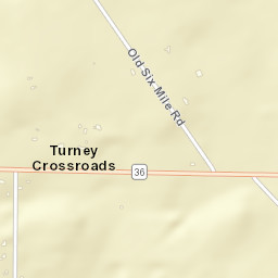 Turney Crossroads Alabama Street Map