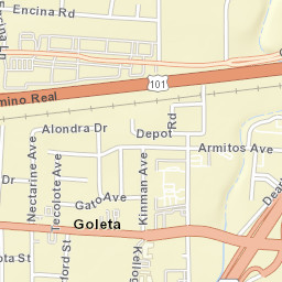Goleta California Street Map