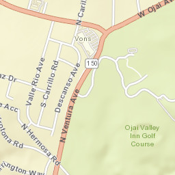 Matilija California Street Map