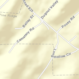 Pine Ridge Alabama Street Map