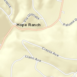 Hope Ranch California Street Map