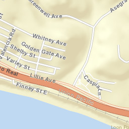 Summerland California Street Map