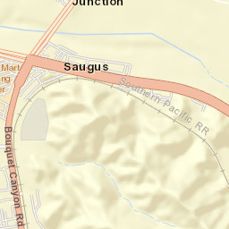 Bouquet Junction California Street Map