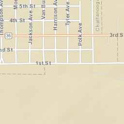 1091 2nd St Chattanooga, Oklahoma Street Map