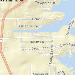 Lake Hamilton Arkansas Street Map