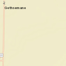 Gethsemane Arkansas Street Map