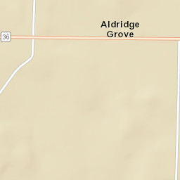 Aldridge Grove Alabama Street Map