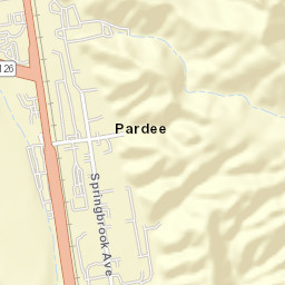 Saugus California Street Map