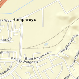 Humphreys California Street Map