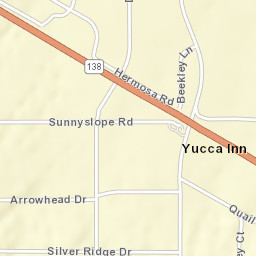 Yucca Inn California Street Map