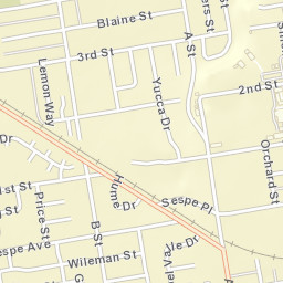 Fillmore California Street Map