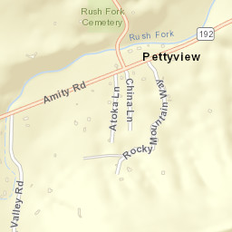 Pettyview Arkansas Street Map
