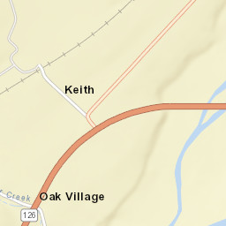 Keith California Street Map
