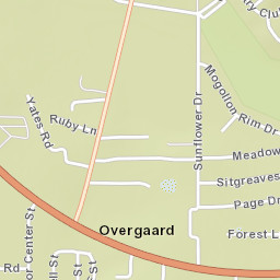Overgaard Arizona Street Map