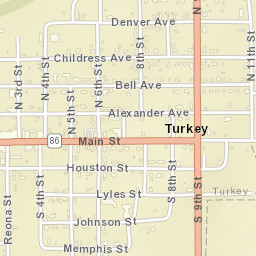 Alexander Avenue, Turkey, TX 79261, USA Street Map