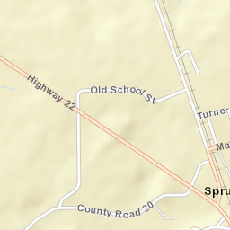 Spruce Pine Alabama Street Map