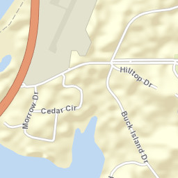 Buck Island Shores Alabama Street Map