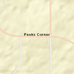 Peeks Corner Alabama Street Map