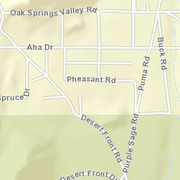 Wildhorse Canyon California Street Map