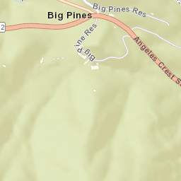 Big Pines California Street Map