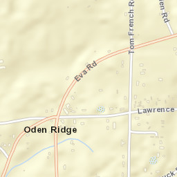 Oden Ridge Alabama Street Map
