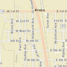 County Road 14A, Kress, TX 79052, America Street Map