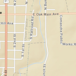 127-129 North 2nd Street, Comanche, OK Street Map