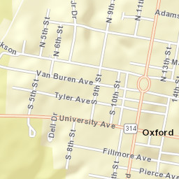 1179-1199 East Jackson Avenue, Oxford Street Map